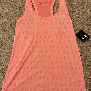 Under Armour Coral Pink Mesh Performance Tank